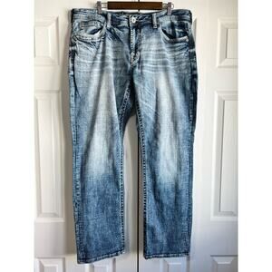 Buckle Salvage Supply Co Men's Jeans Mayhem Straight 38x31 Regular Fit